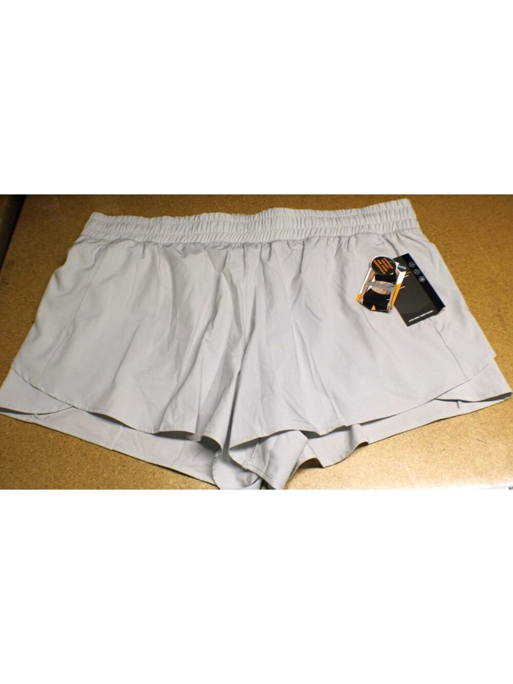 AVIA Athletic Gray Shorts w/ Liner XXXL (22) Active Minimalist Fitness Essential